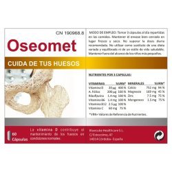 Oseomet by Bluecube | Salud Ósea con Calcio, Magnesio y Vitamina D3