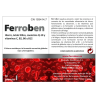 Ferroben by Bluecube | Hierro Bisglicinato de Alta Absorción con Vitamina C | Combate la Fatiga y Mejora la Hemoglobina