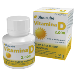 VITAMINA D 2000 by Bluecube | 2000 UI por Cápsula | Salud Ósea, Inmunidad y Músculos