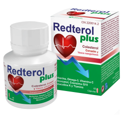 Redterol Plus by Bluecube | Control del Colesterol con Arroz Rojo, Ajo Negro, Coenzima Q10 y Policosanoles