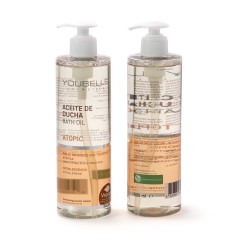 YOUBELLE Aceite de Ducha Atópico 500 ml | Limpieza Suave e Hidratante para Pieles Sensibles y Secas