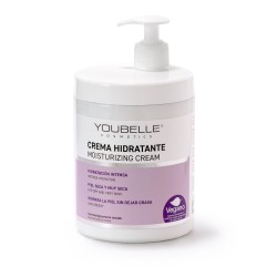 YOUBELLE Crema Hidratante Familiar 1L | Hidratación Diaria para Pieles Sensibles y Secas
