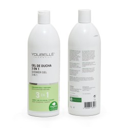 YOUBELLE Gel de Baño 3 en 1 1L | Limpieza Suave, Hidratante y Fresca para Piel Sensible