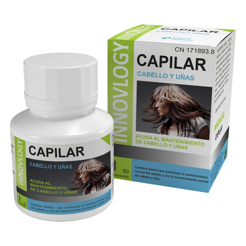 INNOVLOGY Capilar by Bluecube | Tratamiento Anticaída con Biotina, Zinc, Queratina, Mijo y L-Cistina