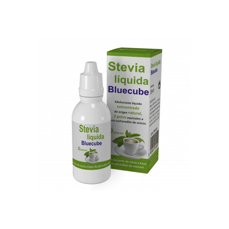 Stevia Líquida 25 ml by Bluecube | Edulcorante Natural sin Calorías | Apto para Diabéticos y Dietas Bajas en Azúcar