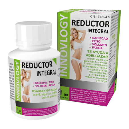 INNOVLOGY Reductor Integral by Bluecube | Control de Peso con L-Carnitina, Cromo, Té Verde, Guaraná y Alcachofa