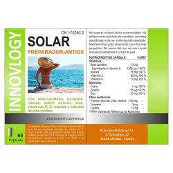 INNOVLOGY Solar by Bluecube | Complemento Solar con Betacarotenos, Licopeno y Vitamina E