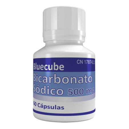 Bicarbonato Sódico 500 mg by Bluecube | Antiácido Natural en Cápsulas para Acidez y Digestión