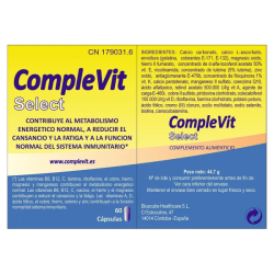 COMPLEVIT SELECT by Bluecube | Multivitamínico con Antioxidantes, Zinc, Selenio y Vitaminas A-C-E