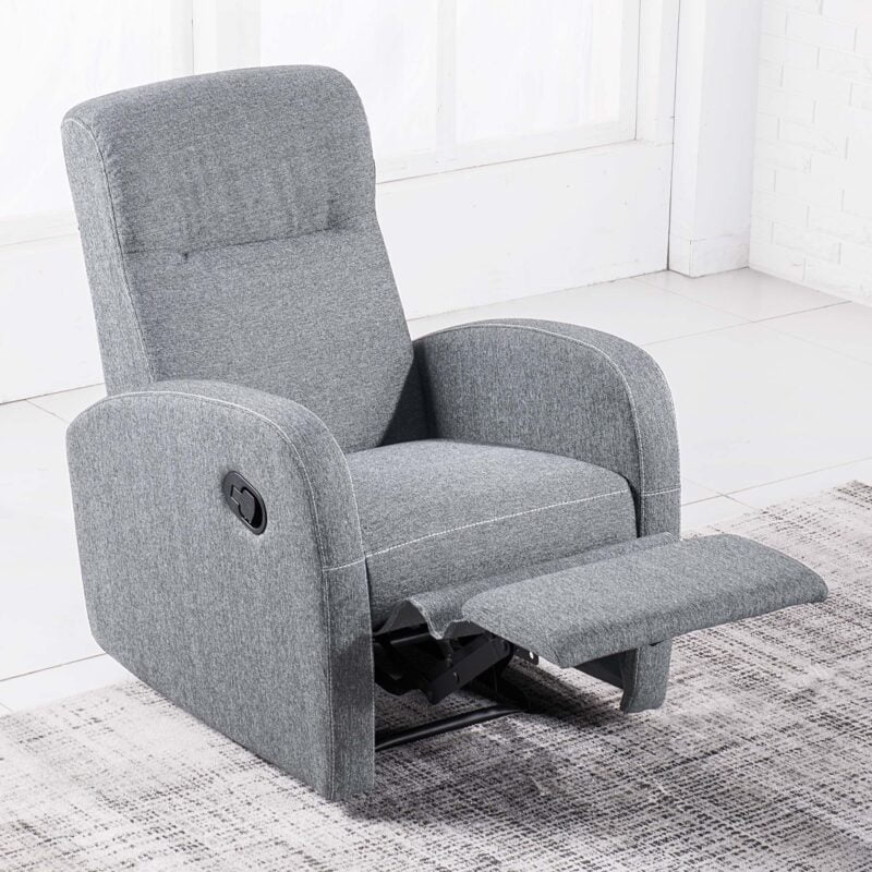 sillón relax automatico modelo home gris pearl